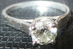 xxM1204M Diamond ring 10K white goldAssuranse takst - Valuation N.Kr.41000